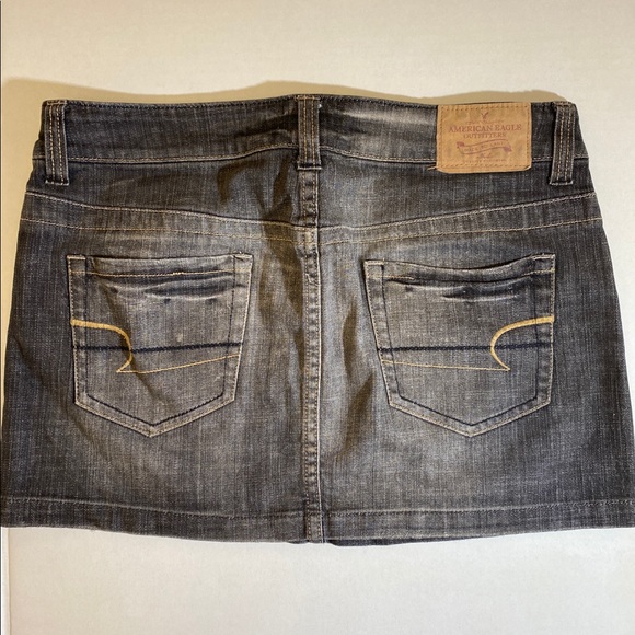 AE Jean Black/Grey Skirt - Picture 2 of 3